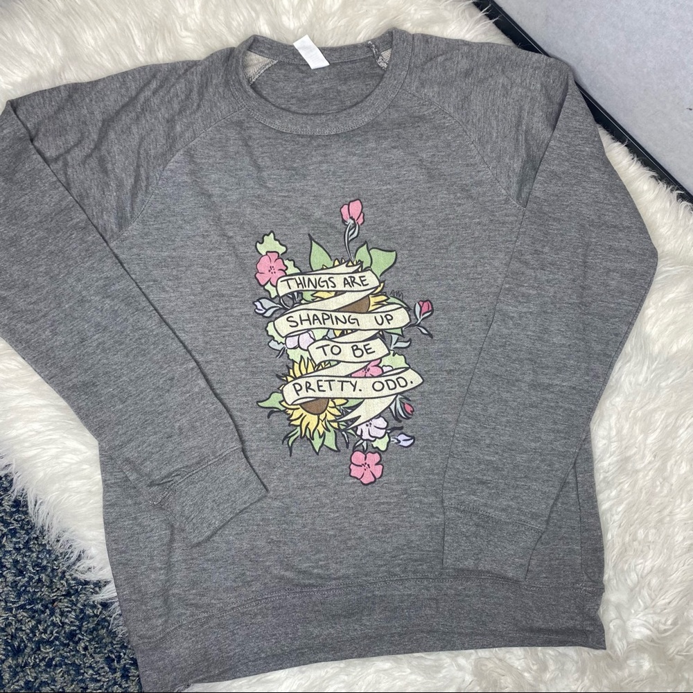 🔥SOLD🔥 Panic At The Disco Pretty Odd Sweatshirt Gray Size Large